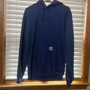 size small blue carhartt hoddie